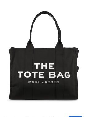 Marc Jacobs Black Canvas 'The Tote Bag' OS